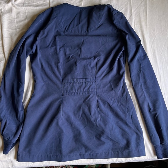 GREY’S ANATOMY BY BARCO SIGNATURE SCRUB JACKET NAVY XS - Picture 2 of 3